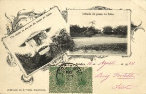 brazil, PELOTAS, Um Chalet na estrada do Passo do Salso (1904) Postcard