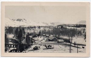 Real Photo Postcard U.S. Forest Service Buildings in Winthrop, Washington~106825