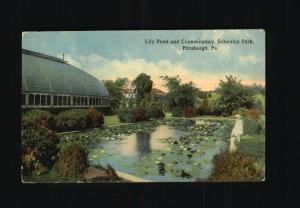 Old Postcard-Schenley Park Pond-Pittsburgh,Pennsylvania