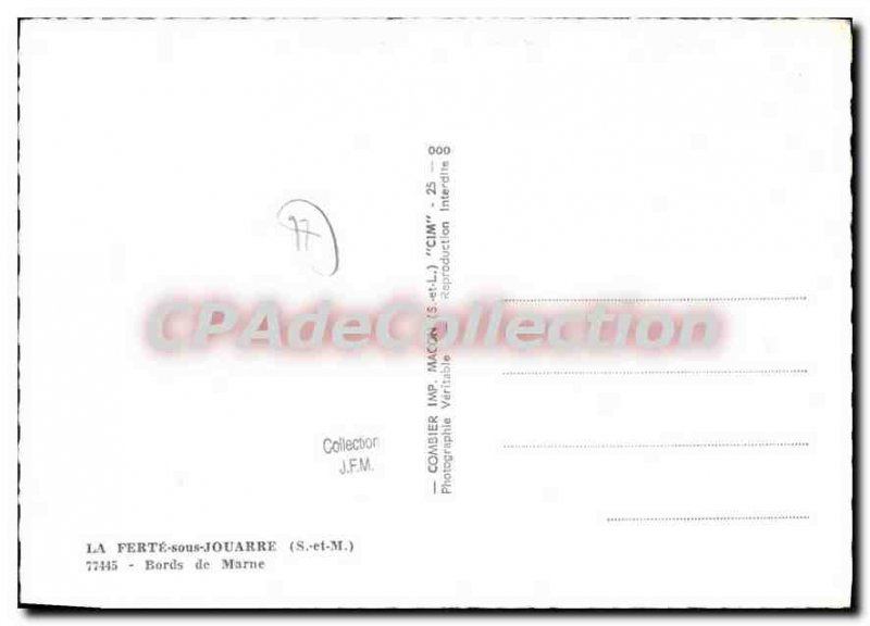 Modern Postcard La Ferte sous Jouarre (S & M) Bords de Marne