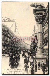 Old Postcard Sovereign d & # 39Italie in Paris Pylon of the Wolf of the Capitol