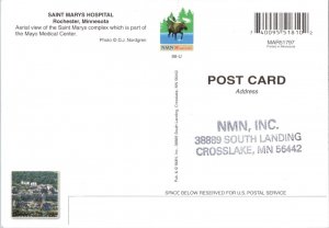 Continental Postcard- Aerial View Saint Marys Hospital Rochester, Minnesota CE5