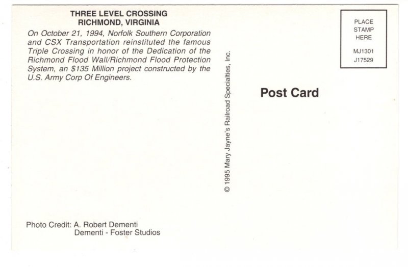 Railway Trains,  Three Level Crossing, Richmond, Virginia