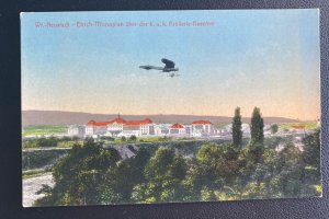Mint Germany Picture Postcard Etrich Monoplane Over KUK artillery Barracks