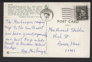 TN The Loop-Over on U.S. 441 Great Smoky Mountains National Park pm1966 ~ Chrome