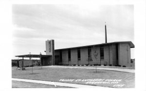 RPPC, Edgerton, WI Wisconsin  TRINITY EV. LUTHERAN CHURCH  Rock County  Postcard