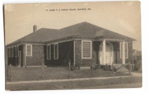 Postcard St Lukes PE Parish House Seaford DE Delaware