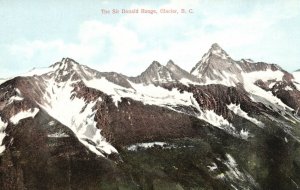 Vintage Postcard 1930's The Sir Donald Range Glacier British Columbia 