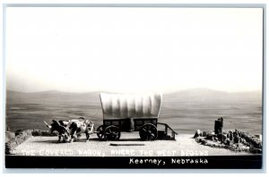 The Covered Wagon Where The West Begins Kearney Nebraska NE RPPC Photo Postcard