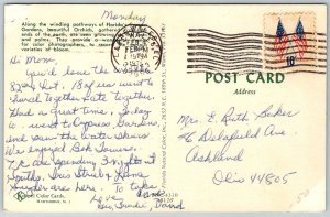 Cypress Gardens Florida 1973 Postcard Orchids
