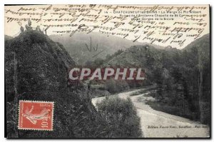 Postcard Old Chameuneuf les Bains Virgin Peak Alibert Ruins of the Old Chapel...