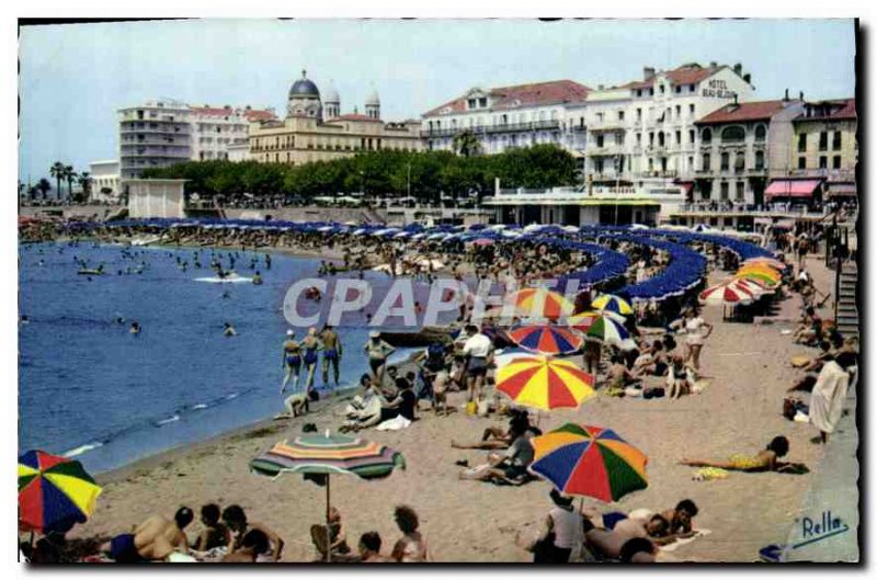 Postcard Modern French Riviera Saint Raphael Var Beach