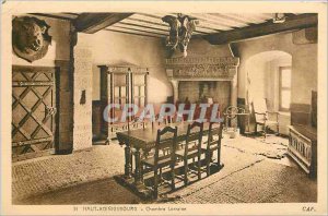 Postcard Old Hochk�nigsburg breakfast Lorraine