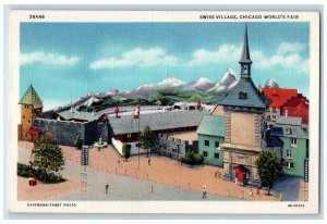 c1940's Swiss Village Exhibit Chicago World's Fair Chicago Illinois IL Postcard
