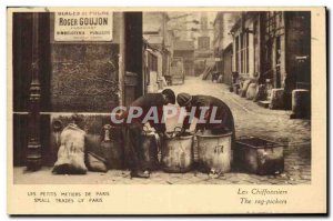 Paris Postcard Old Small crafts The rag TOP Rag pickers