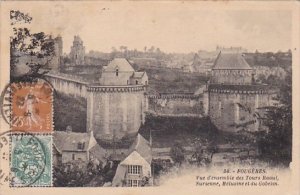 Fraance Fougeres Vue d'ensemble des Tours Raoul 1927