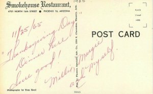 Phoenix Arizona Smokehouse Restaurant roadside Phoenix Postcard 21-13845