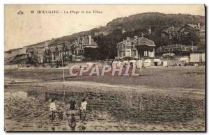 Old Postcard Houlgate The Beach and Villas