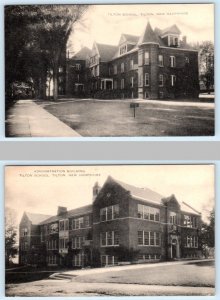 2 Postcards TILTON, New Hampshire NH ~ Administration Building TILTON SCHOOL