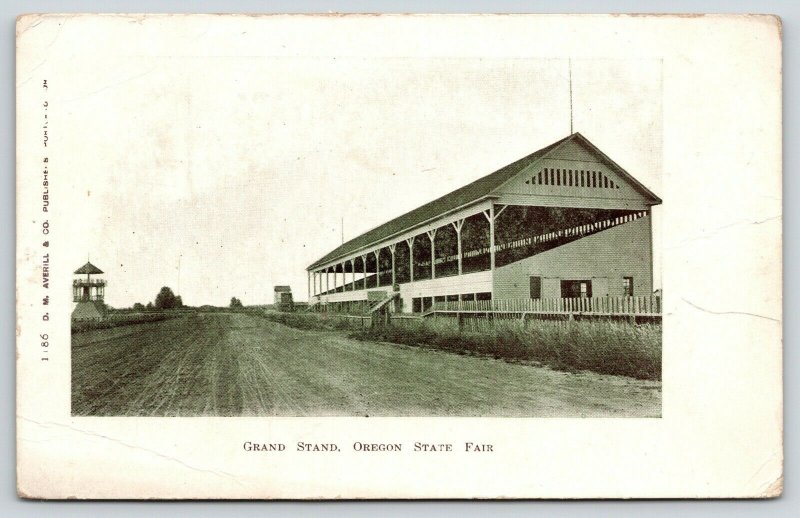 Salem Oregon ~ tribuna (construido 1893), pista de carreras, soporte de los jueces? c1905 B&W UDB 