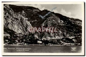 Postcard Moderne Menton Grimaldi Ventimiglia Bridge St Louis