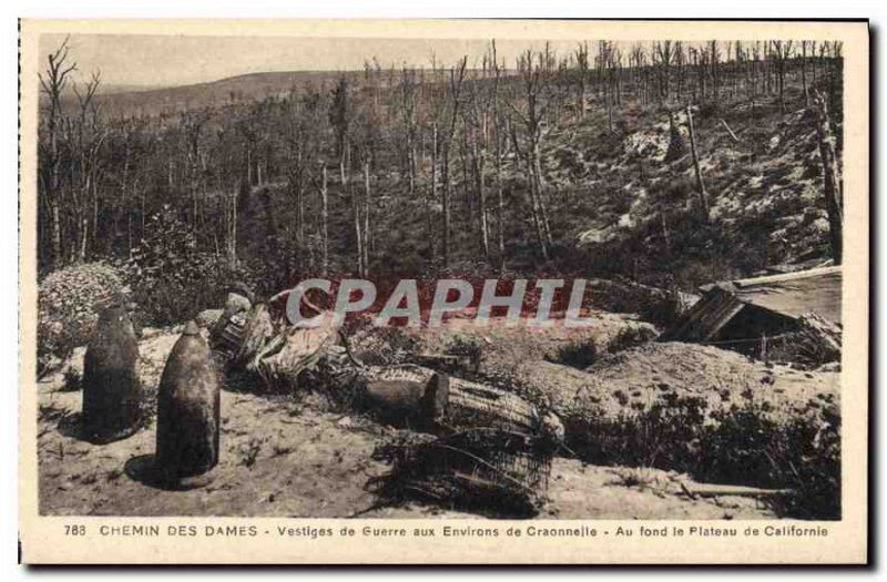 Old Postcard Chemin des Dames Remnants of War to the surroundings Craonnelle ...