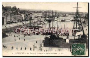 Old Postcard Le Havre Trade Basin and the Quai d'Orleans
