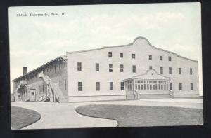 ZION ILLINOIS SHILOH TABERNACLE CHURCH BUILDING ANTIQUE VINTAGE POSTCARD ILL.