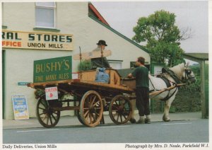 Isle of Man Postcard - Daily Deliveries, Union Mills    RR8016