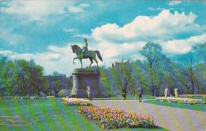 Massachusetts Boston Washington Statue In Public Gardens 1958