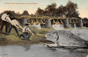 Real Fisherman Exaggeration 1914 