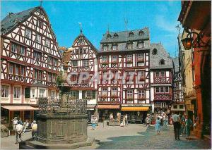 Postcard Modern Marktplatz Bernkastel Mosel