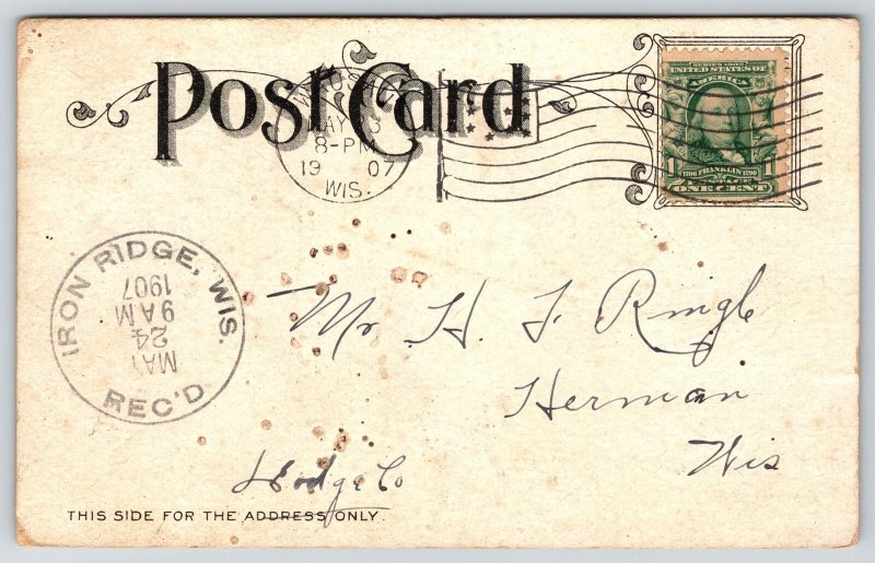 Comic~Hobo w/Pipe~My Business Is Picking Up~Snags Rag~c1905 Vintage Postcard