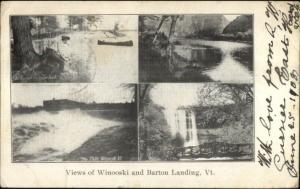Winooski & Barton Landing VT Multi-View c1905 Postcard