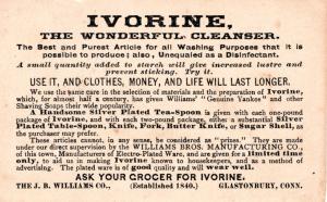 VICTORIAN TRADE CARD, IVORINE SOAP