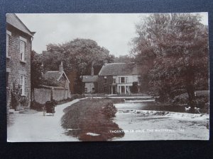 North Yorkshire THORN LE DALE The Waterfall - Old RP Postcard by Queen's Series