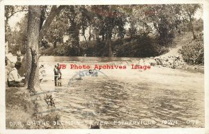 IA, Estherville, Iowa, RPPC, Dam, Des Moines River, 1933 PM, Photo No 078