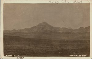 RPPC Signal Butte Miles City Montana Real Photo Postcard 1905