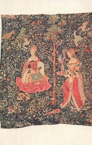 Musée de Cluny French Tapestry Postcard - Feudal Life Scene, Lapina Paris