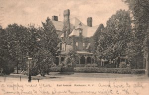 Vintage Postcard 1907 East Avenue Big House Residence Rochester New York N.Y.