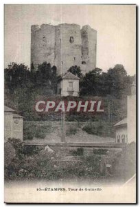 Old Postcard Etampes Guinette Tower