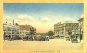 Main St. in Lewiston, Maine