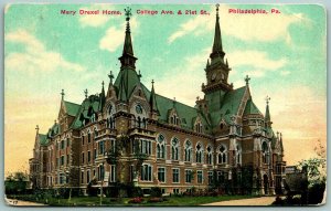 Mary Drexel Home College Ave Philadelphia Pennsylvania PA 1912 DB Postcard J11