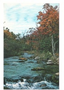 Blue Jay Creek, Famed Trout Stream, Manitoulin Island, Ontario, Vintage Postcard