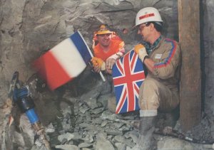 Graham Fagg French Euro Channel Tunnel Historic Worker Postcard