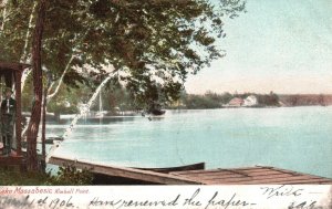 Vintage Postcard 1906 Lake Massabesic Kimball Point New Hampshire NH Hugh C.L.