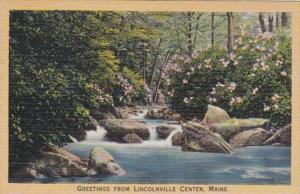 Maine Greetings From Lincolnville Center 1946