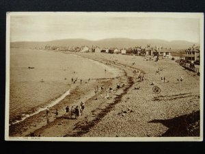 Ceredigion Aberystwyth BORTH The Beach - Old Postcard by Photochrom