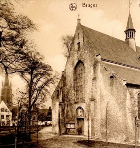 Chapel Beguinage Notre Dame Cathedral Belgium Gravure 1910s Postcard PCBG12A