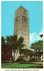 Vintage Postcard 1920's Burton Memorial Tower University of Michigan Structure